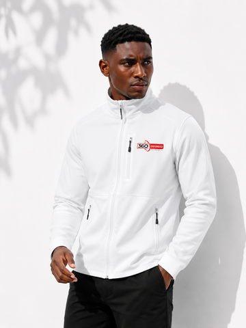 360 Degree Performance Softshell Jacket – Men's Lightweight Full-Zip Outdoor Jacket